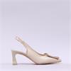 Hispanitas Giorgia Slingback High Heel - Cream